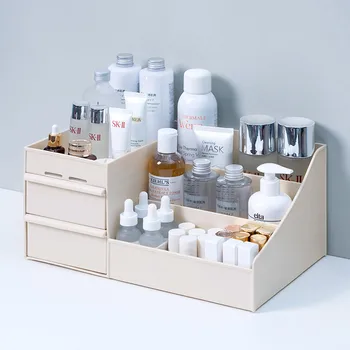 

Large Capacity Cosmetic Storage Box Jewelry Nail Polish Makeup Box Dressing Table Cosmetic Storage Desktop Debris Storage Box