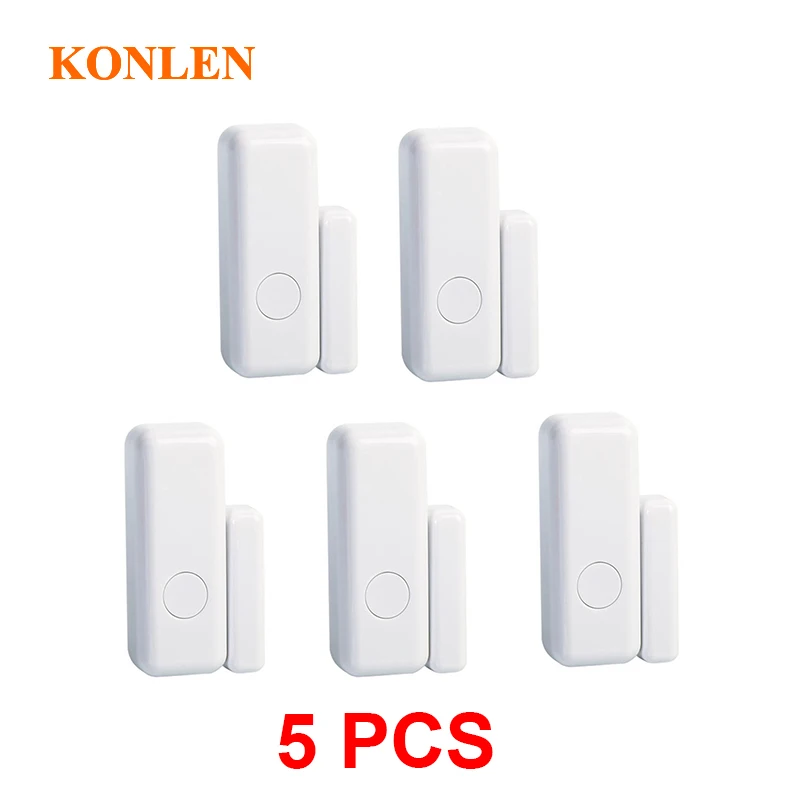 Wireless 433mhz Mini Door Security Sensor Window Open Alert Detector Magnetic Contact Anti Theft for KONLEN Smart Alarm Panels 
