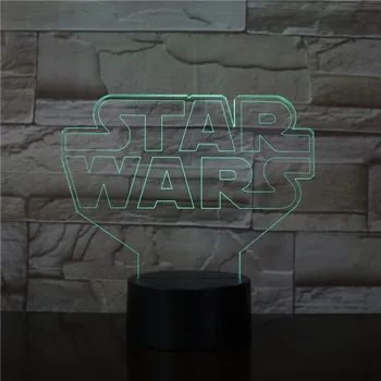 

Movie Star Wars Character 3D Led Night Light Touch Sensor Switch 7 Color Changing Nightlight Kids Child Bedroom Decor Lamp 3065