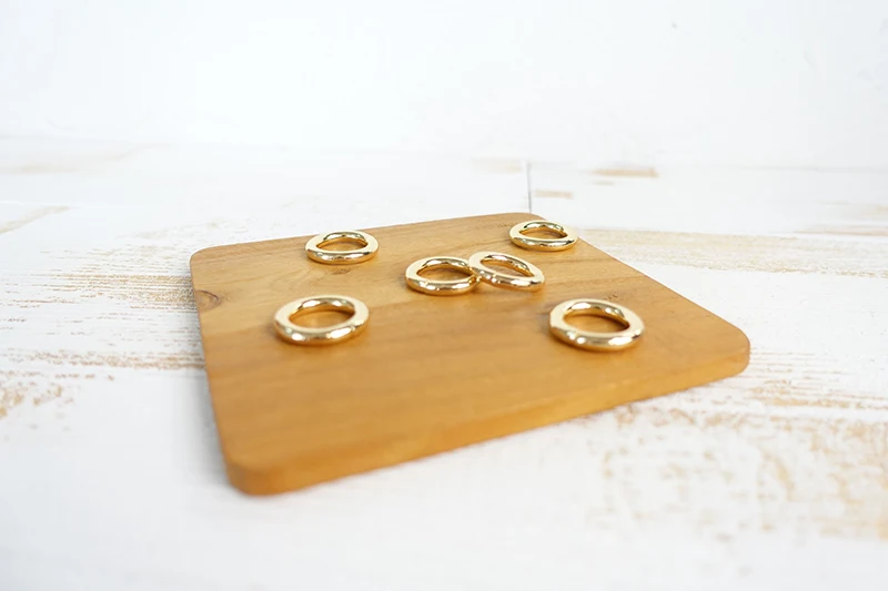 50pcs/lot Metal O Ring non-Welded nickel plated loop Ring for 15mm dog collar Chain leather belt environmental connect buckle