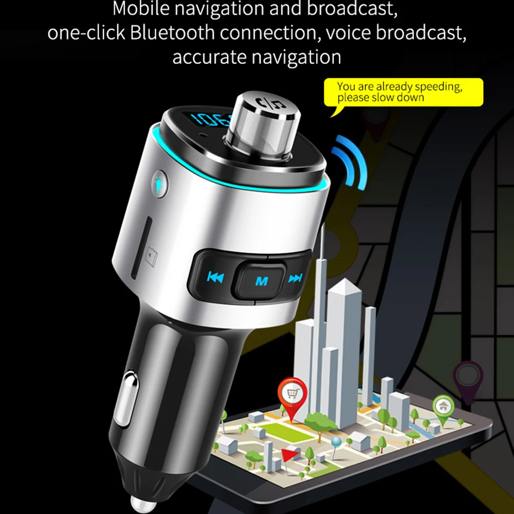 BC42 Автомобильный MP3-плеер Многофункциональный BT4.2 fm-передатчик Двойные USB зарядные устройства Поддержка Hands-free TF карта U диск воспроизведение музыки