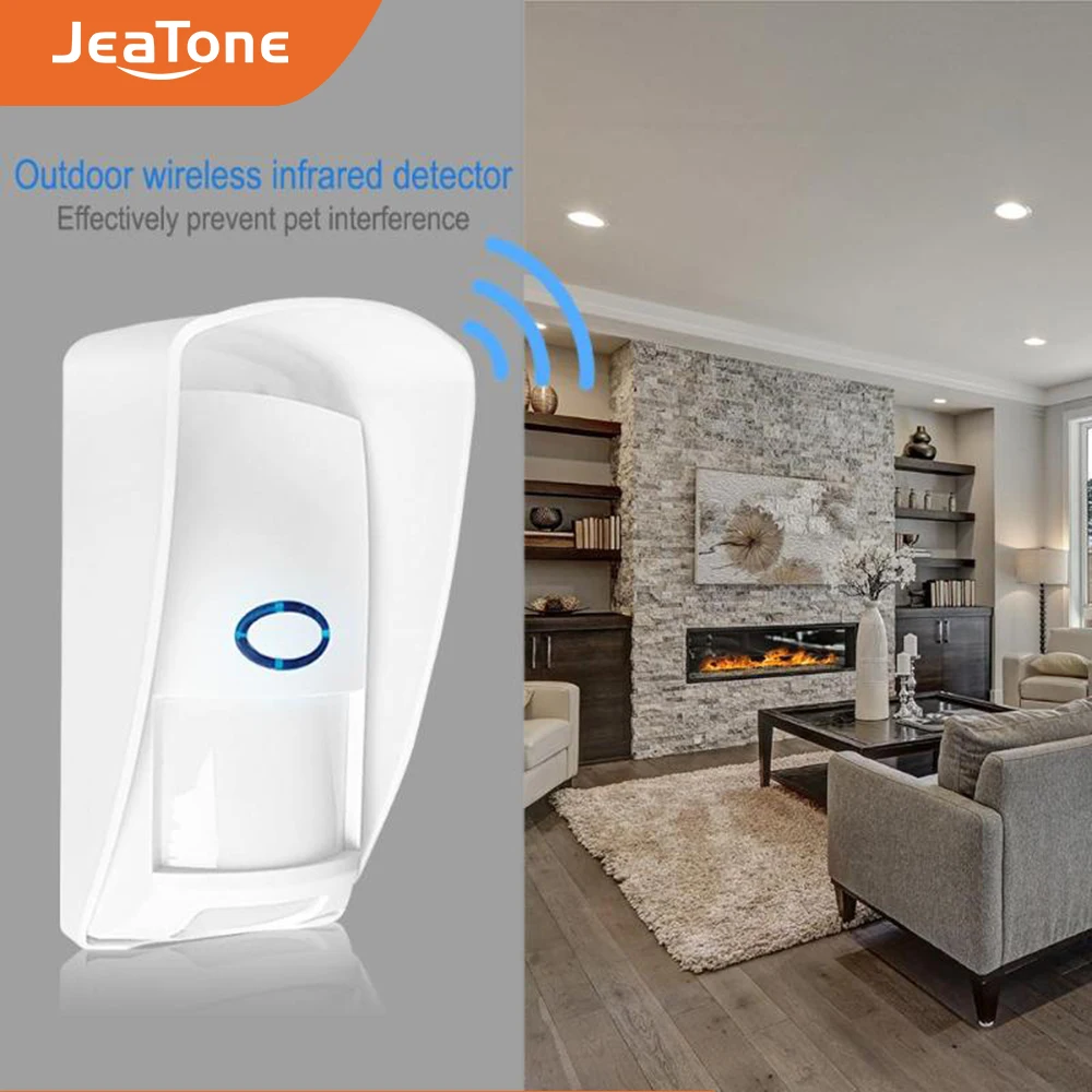 JeaTone 433 МГц беспроводной PIR датчик движения инфракрасный детектор ПЭТ Иммунная