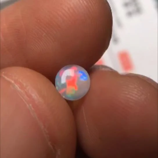 A1220 австралийского происхождения 0.320ct круглые натуральные опалы свободные драгоценные камни бусины для изготовления ювелирных изделий для изготовления колец подвески