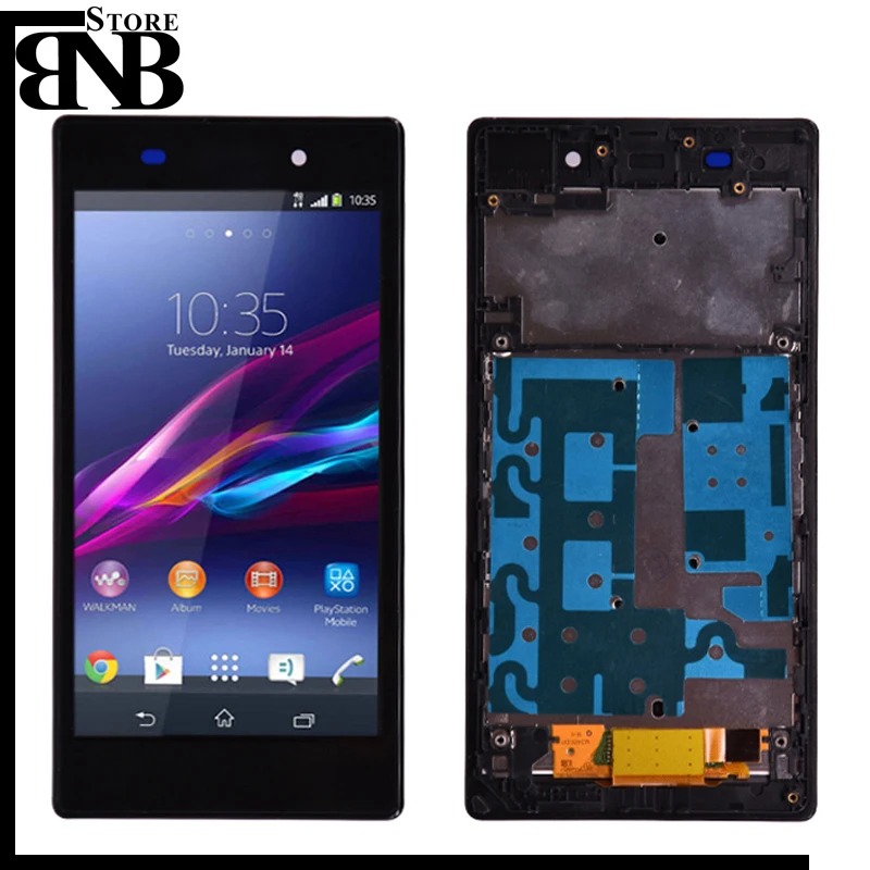 

For Sony Xperia Z1 L39H C6902 C6903 LCD Display and touch screen digitizer Assembly with frame or No frame adhesive AAA Quality