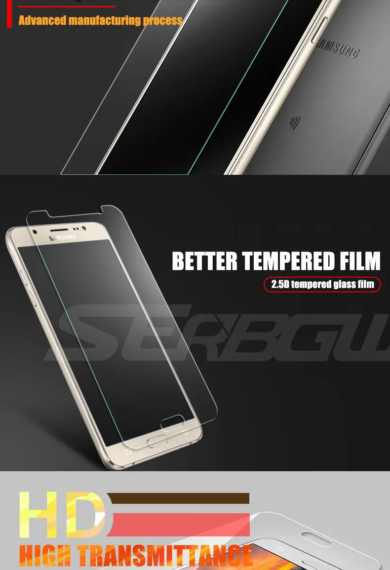 С уровнем твердости 9H Стекло для Samsung Galaxy A3 A5 A7 J3 J5 J7 A8 A6 плюс A9 Экран протектор Закаленное Стекло пленка