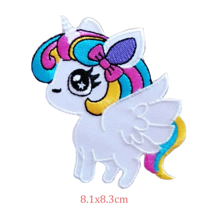 Единорог Железный На пластыри наклейки одежда мультфильм прекрасные украшения