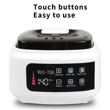 

Electric Hot Wax Warmer, Wax Warmer, Hair Removal At Home for Bikini, Eyebrow, Legs, Face, Legs-EU Plug