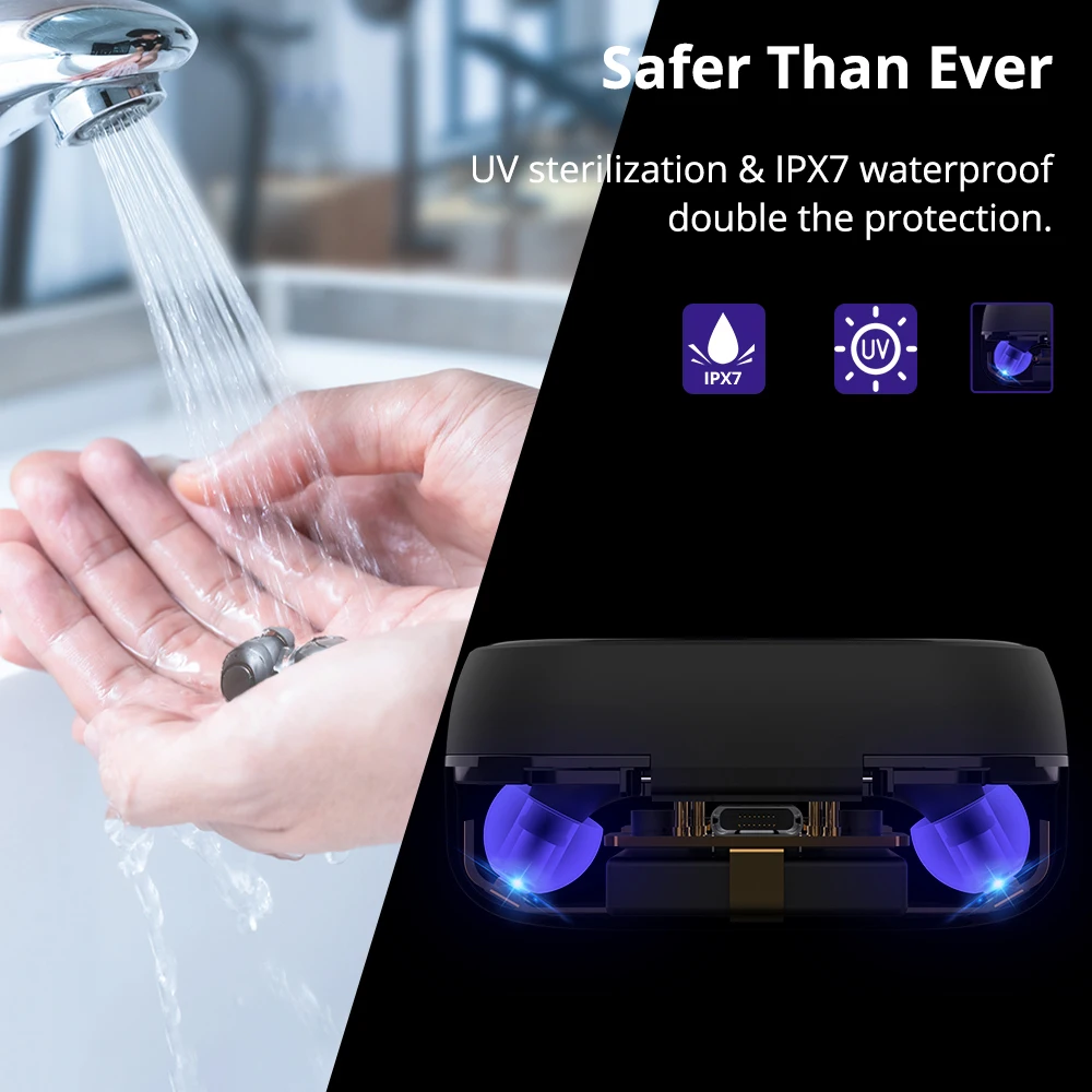 Bluetooth наушники Tronsmart оникс свободный ультрафиолетовый стерилизатор воды