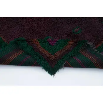 

164x203 Cm Purple Handmade Vintage Tulu Rug-5x7 Ft