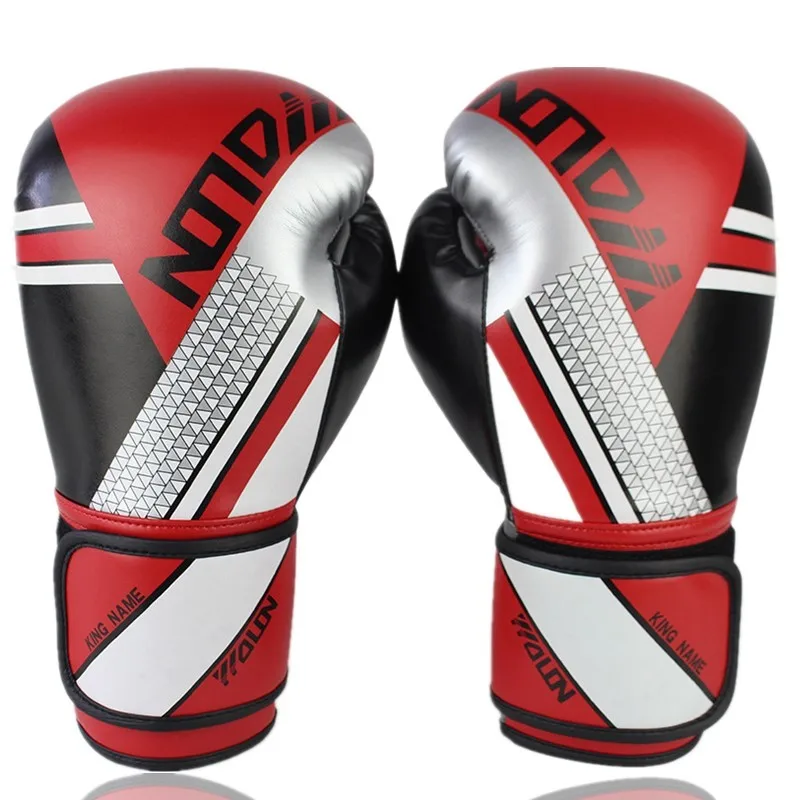 Luvas de Boxe Couro do Plutônio Luvas de Perfuração com Apoio da Junta do Pulso para Lutar Mma Muay Thai Artes Marciais Treinamento 8 – 10 12 oz