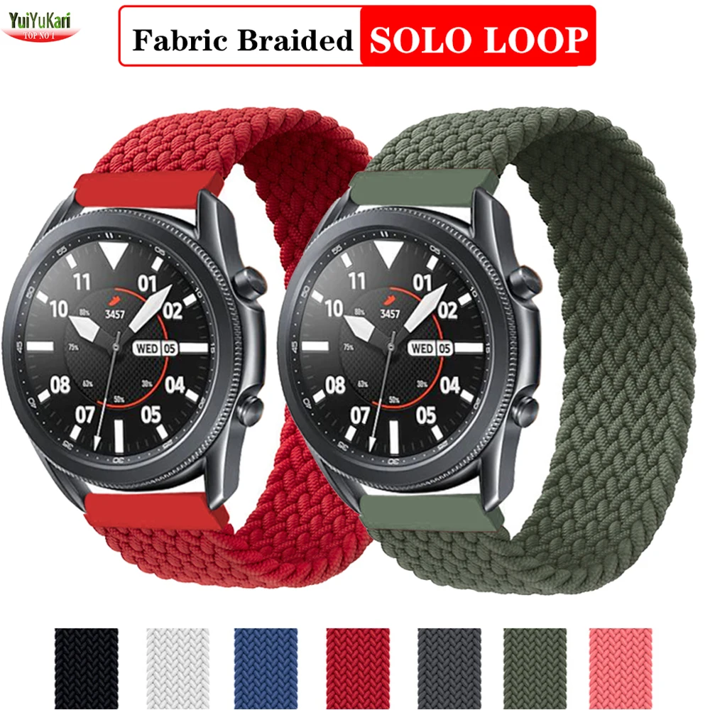Correa trenzada para reloj Samsung Galaxy watch 3/46mm/42mm/active 2/Amazfit gts 2, correa para reloj Huawei GT 2 Pro de 20/22mm