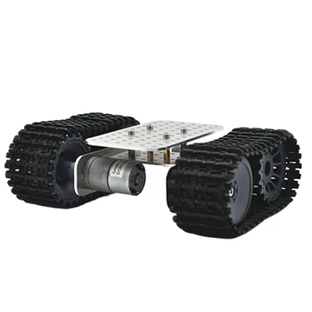 

D-39 DIY Smart Aluminous RC Robot Car Tank Chassis Base With DC 12V 1:46 Motor