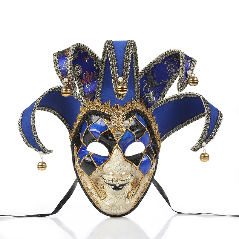 

New Venetian Ball Masks Crack Full Face Masquerade Mask Halloween Theme Party Cosplay Mask Dance Makeup Props
