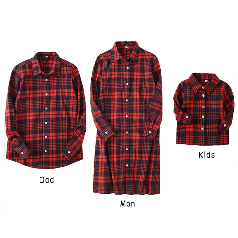 Одинаковая одежда для семьи; одежда с длинными рукавами; блузка для мамы и дочки; Модная Повседневная рубашка для папы и сына; одежда для всей семьи