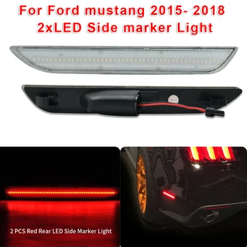 

Accessories Side Marker Light 2Pcs Parking LED Red Transparent Plastic