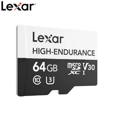 Lexar высокая выносливость Micro SD карта 667x карта памяти 32 Гб TF карта 64 Гб SDXC UHS-II 100 МБ/с./с флеш-накопитель для камеры