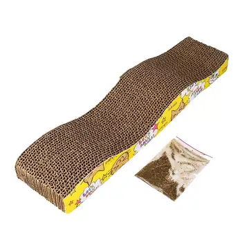 

Cat Kitten Corrugated Cardboard Scratch Board Scratcher Bed Claws Care