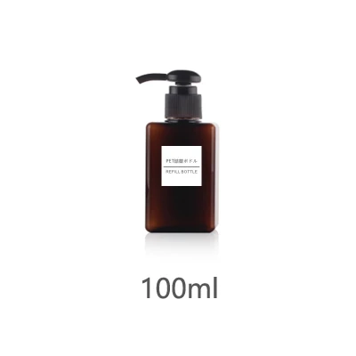100ML 8 шт./компл. дорожный набор Пластик, прозрачная, сумка для макияжа, парфюмерные бутылка аксессуары для путешествий - Цвет: 100ML