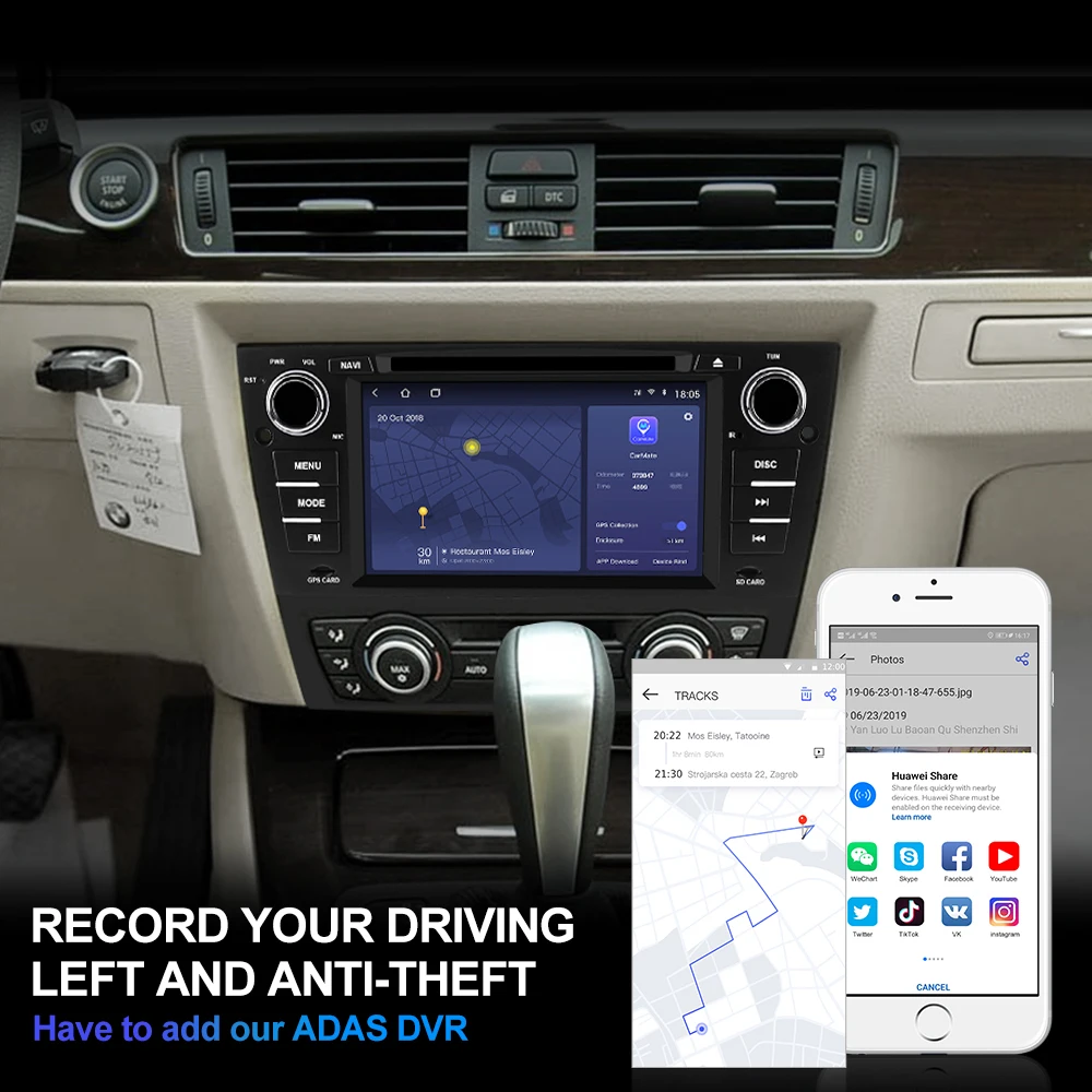Isudar H53 Android Auto Radio Für BMW/3 Serie E90/E91/E92/E93 1 Din Auto multimedia 4G Net GPS Wifi