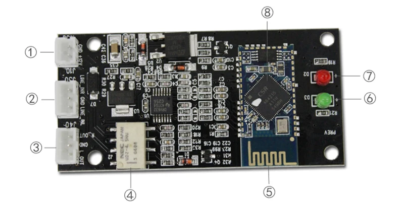 5,0 Bluetooth модуль Qualcomm QCC3003 CSR64215 без потерь APT-X Беспроводная Bluetooth плата аудиоресивера