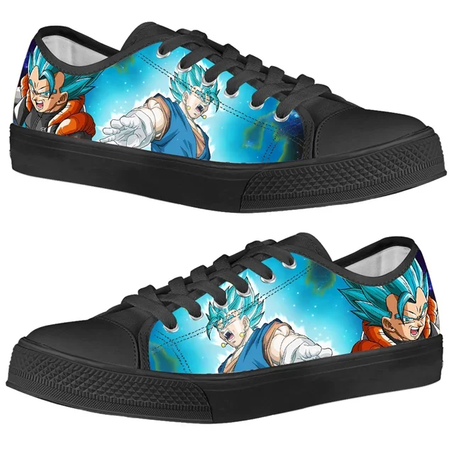 HMB534Z37 INSTANTARTS мужские кроссовки Dragon Ball Мужская низкая парусиновая обувь 3D принт Супер Saiyan Сон Гоку аниме студенческий мальчик вулканизировать Tenis - Color: HMB534Z37