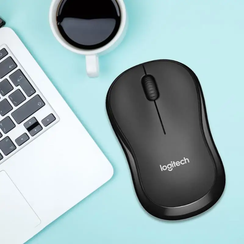 Logitech M185/186 2,4 ГГц Беспроводной USB нано-приемник Мышь 3 кнопки 1000 Точек на дюйм Офис игровая оптическая мышь для ноутбука, настольного компьютера