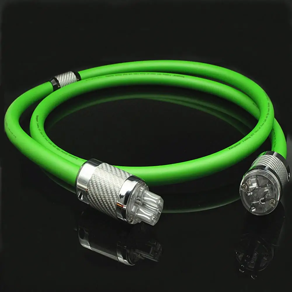 Colleimage US/EU 8N OCC посеребренный 6 ядер Hifi аудио усилитель переменного тока Шнур