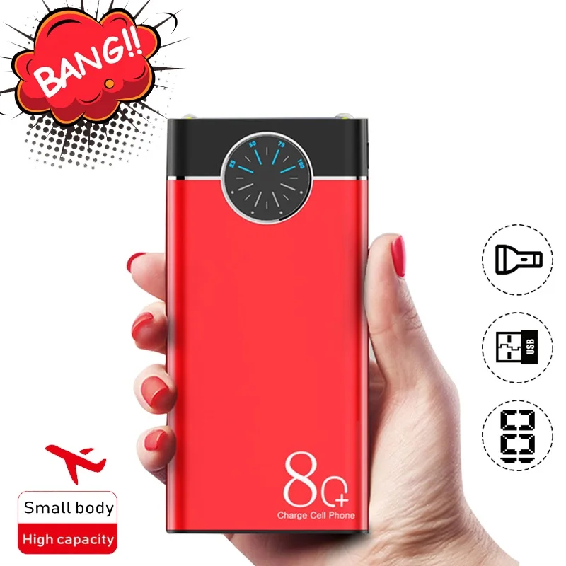 50000mAh Power Bank Large Capacity Portable Phone Charger Watch Digital Display 2 USB Outdoor Travel PowerBank for Xiaomi IPhone 50000mAh Power Bank Large Capacity Portable Phone Charger Watch Digital Display 2 USB Outdoor Travel PowerBank for Xiaomi IPhone