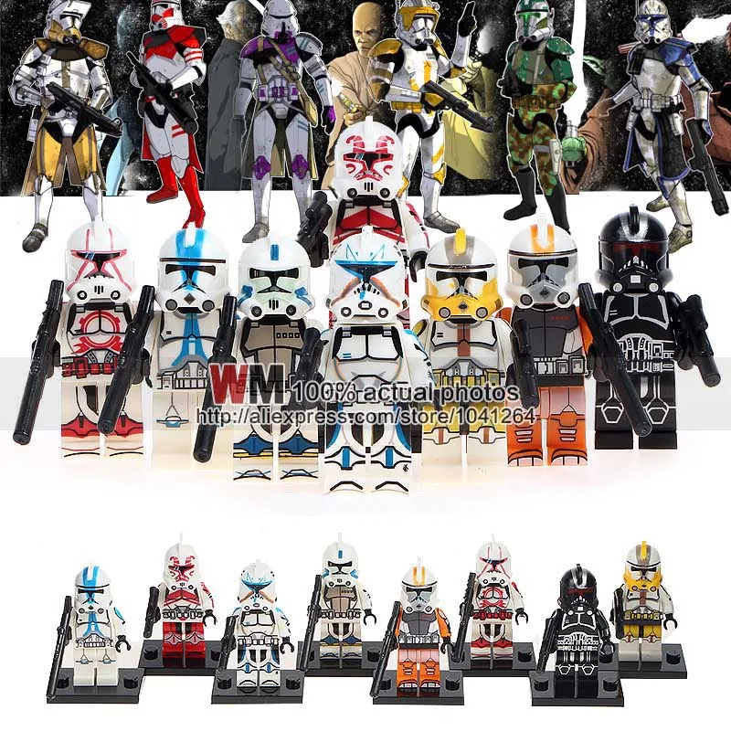 

Single Sale Clone Trooper Commander Neyo Kashyyyk Building Block Model Bricks Toys PG8078