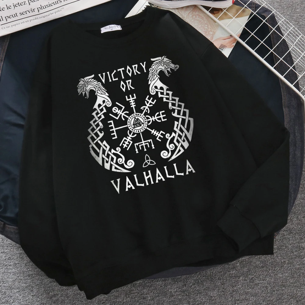 Мужские толстовки с капюшоном Легенда викингов свитшот Валгалла один мужские