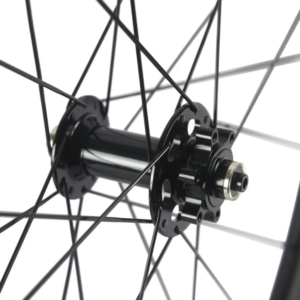 Flash Deal 700C 25mm Wide Carbon Road Disk Wheels Clincher Tubeless Road Disc Brake Wheels Axle Road Bike Wheel Carbon Bicycle Wheel 5