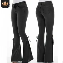 LASPERAL, женские джинсы, повседневные, тонкие, тянущиеся, джинсы с талией, негабаритные, длинные, расклешенные, брюки, светильник, синие, широкие, брюки для женщин