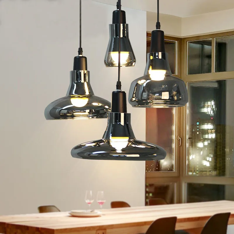 

Creative Glass Chandelier Cool Restaurant Lighting Tea Shop Bar Counter Minimalist Modern Indoor Hanging Line Lamp Sheng Yuan La