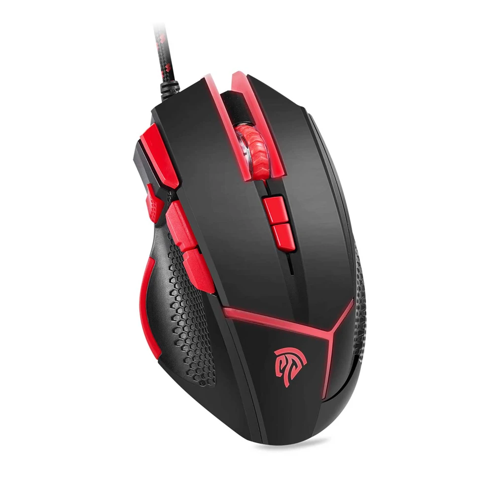 

Gaming Mouse Wired 9 Button 4000 DPI LED Optical USB Professional Computer Mouse Mice X7 Game Mouse For PC Laptop Gamer Mause