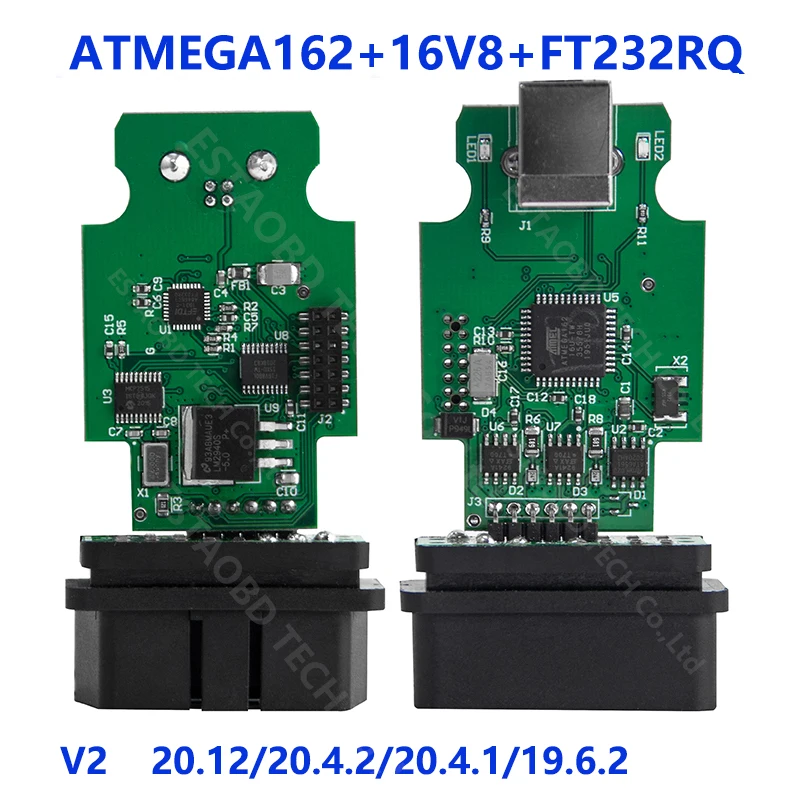 VAG COM 20.4.2 VAGCOM 20.4.1 HEX V2 шестигранный кабель для VW AUDI Skoda Seat 19.6.2 ATMEGA162 + 16V8 FT232RQ