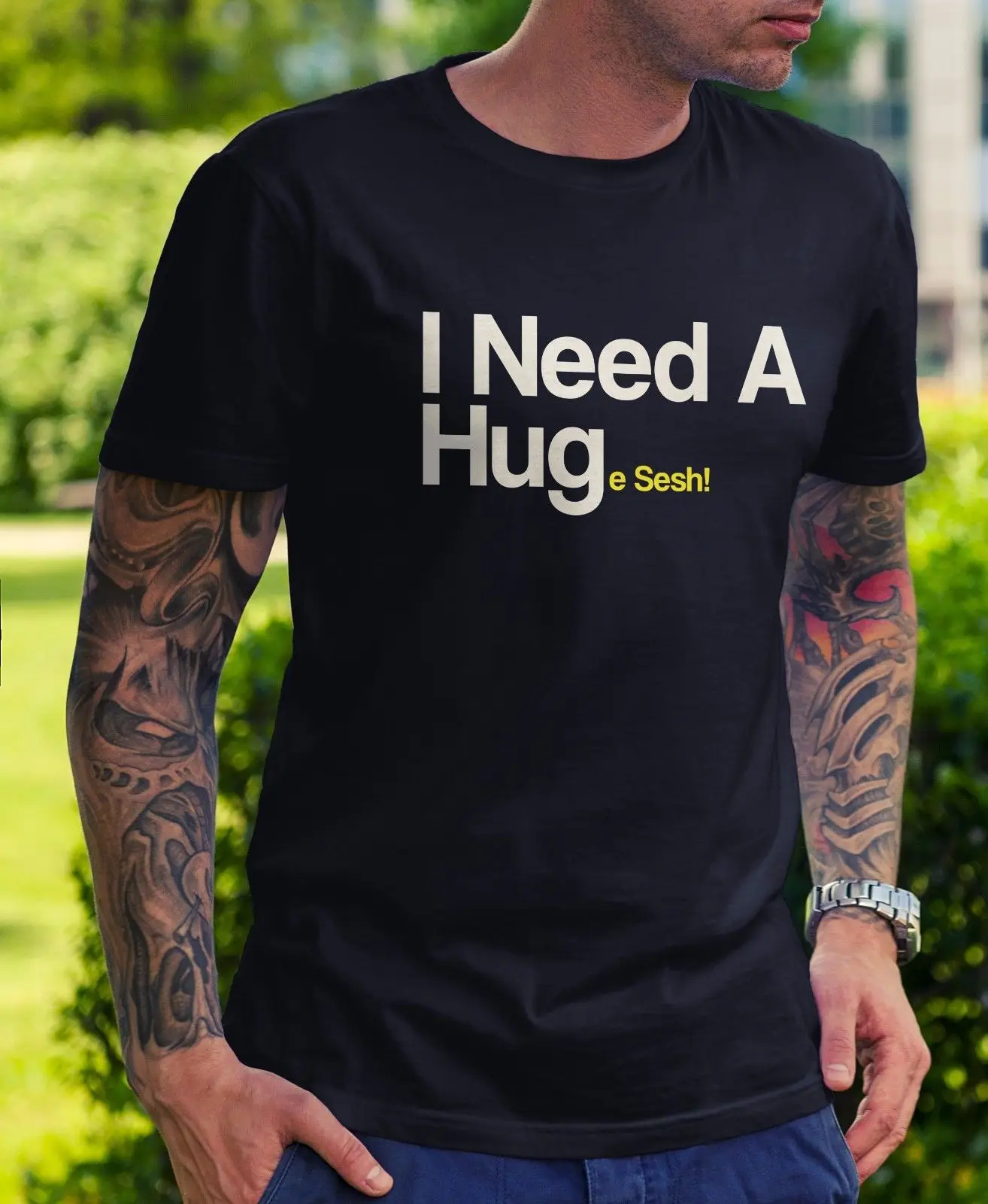 Огромная Sesh Мужская футболка-новинка подарок наркоман пьянство высокие вечерние