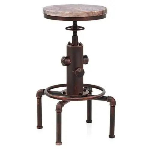 copper table stool Набор барный стол комбинированный с барным стулом промышленный поворотный пожарный гидрант дизайн регулируемый стол и стул набор - Цвет: copper table stool