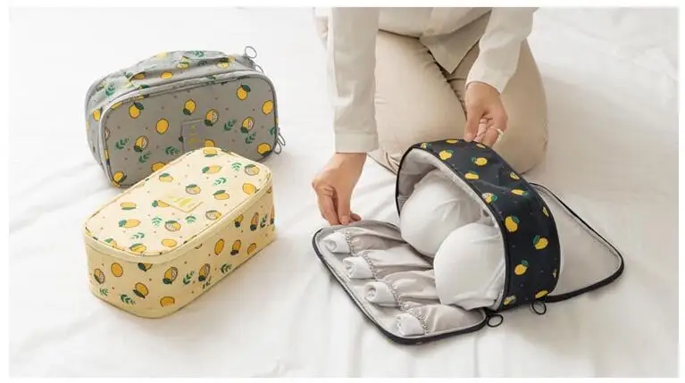Bra Bag For Women Waterproof Polyester Underwear Bra Packaging Cube Large Capacity Travel Organizer Bag Bedroom Storage Bag