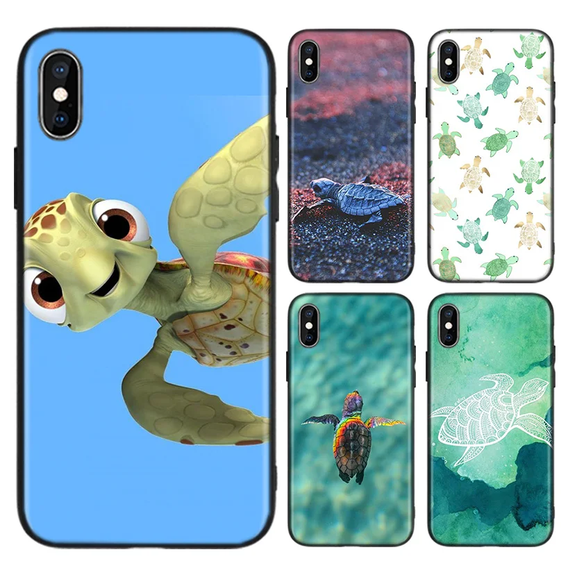 Turtle Tortoise Case for Apple iphone 11 Pro XR XS Max X 7 8 6 6S 1