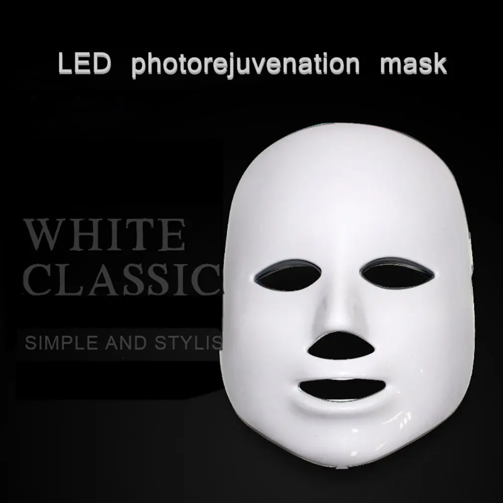 Seven color Led фотон косметическая маска инструмент фотонное омоложение инструмент для зарядки спектрометр оборудование для красоты