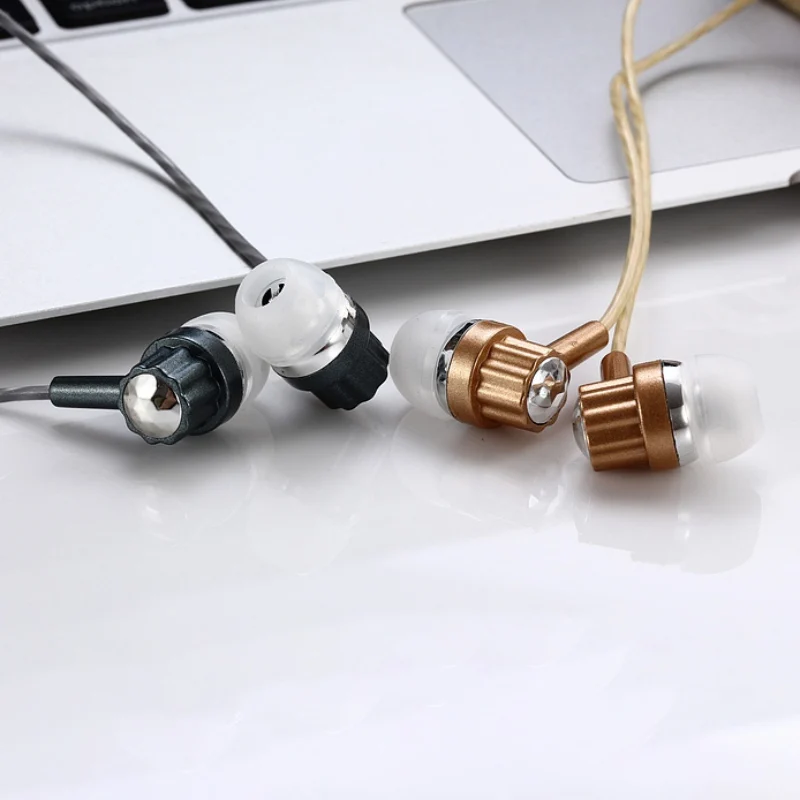Durable Plastic Braided Headset Wired Earphone With Microphone Portable Audio And Video Device