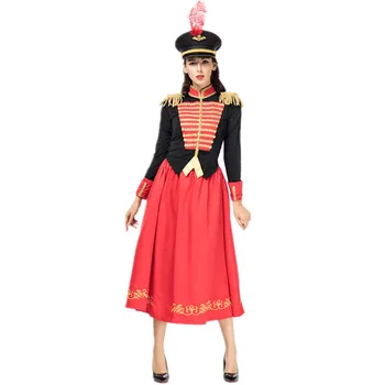 

2019coscos Halloween Day Ladies Set Character Show Queen Knight Dress Anime Party Stage Performance Navy Costume christmas