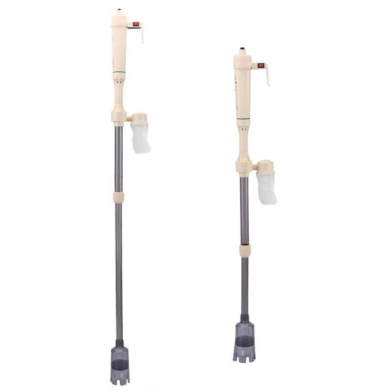 2022 Electric Aquarium Gravel Cleaner AC/Battery Powered Fish Tank Siphon Water Change Cleaning Tool Sand Washing Filter Brush