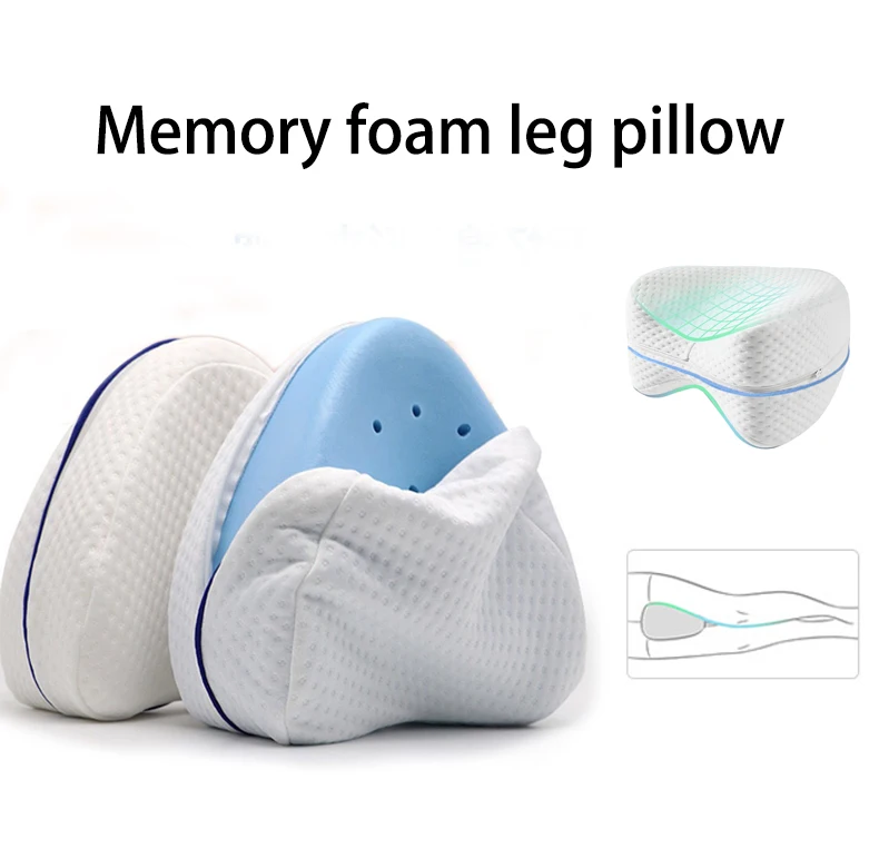

Body Memory Cotton Leg Pillow Home Foam Pillow Sleeping Orthopedic Sciatica Back Hip Joint for Pain Relief Thigh Leg Pad Cushion