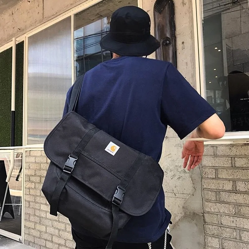 

American Unisex D89 Messenger Bag Tooling Canvas Multifunction Shoulder Bag Student School Crossbody Bag Suitcase Office Outdoor