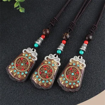 

Handmade Nepali Cross Vajra Ping An Brand Exotic Style Long Money Chain Ethnic Style Jewelry Wholesale