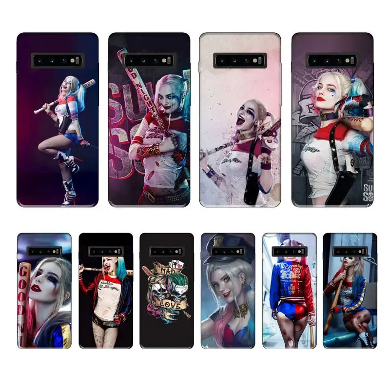 

Suicide squad Harley Quinn luxury brand case coque fundas for samsung galaxy S8 S9 S10e S20 PLUS J6 J600 cases cover