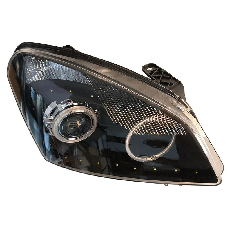 Modified Led Angel Eyes Aperture Lens Headlights For Nissan Qashqai 2008  2009 2010 2011 2012 2013 2014 2015 2pcs - Lamp Hoods - AliExpress