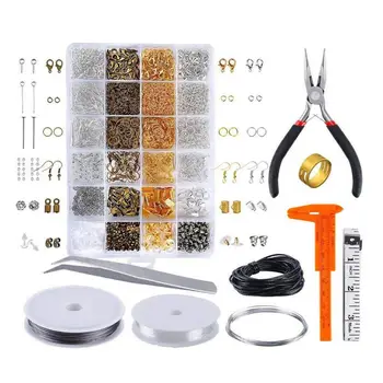 

24 Grid Jewelry Making Set Accessories with Repair Tools Handmade for Adults and Beginners Jewerly Tool