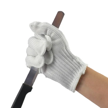 Kuchnia Butcher rękawice ochronne rękawice robocze Outdoor wędkarstwo polowanie rękawice rękawice anty-cut odporne na przecięcie rękawice turystyczne tanie i dobre opinie CN (pochodzenie) Protect Gloves Stainless steel wire polyester fiber